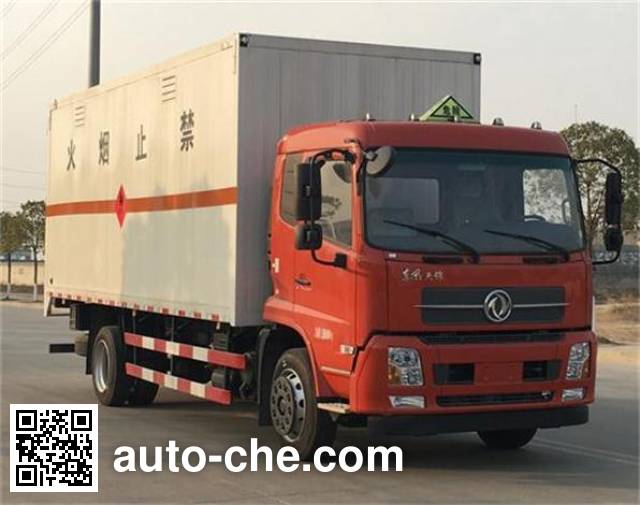 Dongfeng flammable gas transport van truck DFZ5160XRQBX1V
