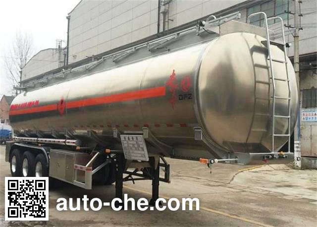 Dongfeng flammable liquid aluminum tank trailer DFZ9402GRY