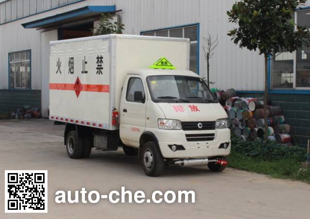 Junfeng flammable gas transport van truck EQ5031XRQ50Q6ACWXP